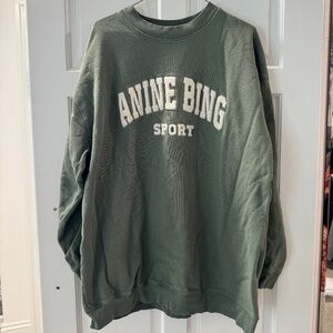 Anine Bing Sport Green Sweatshirt